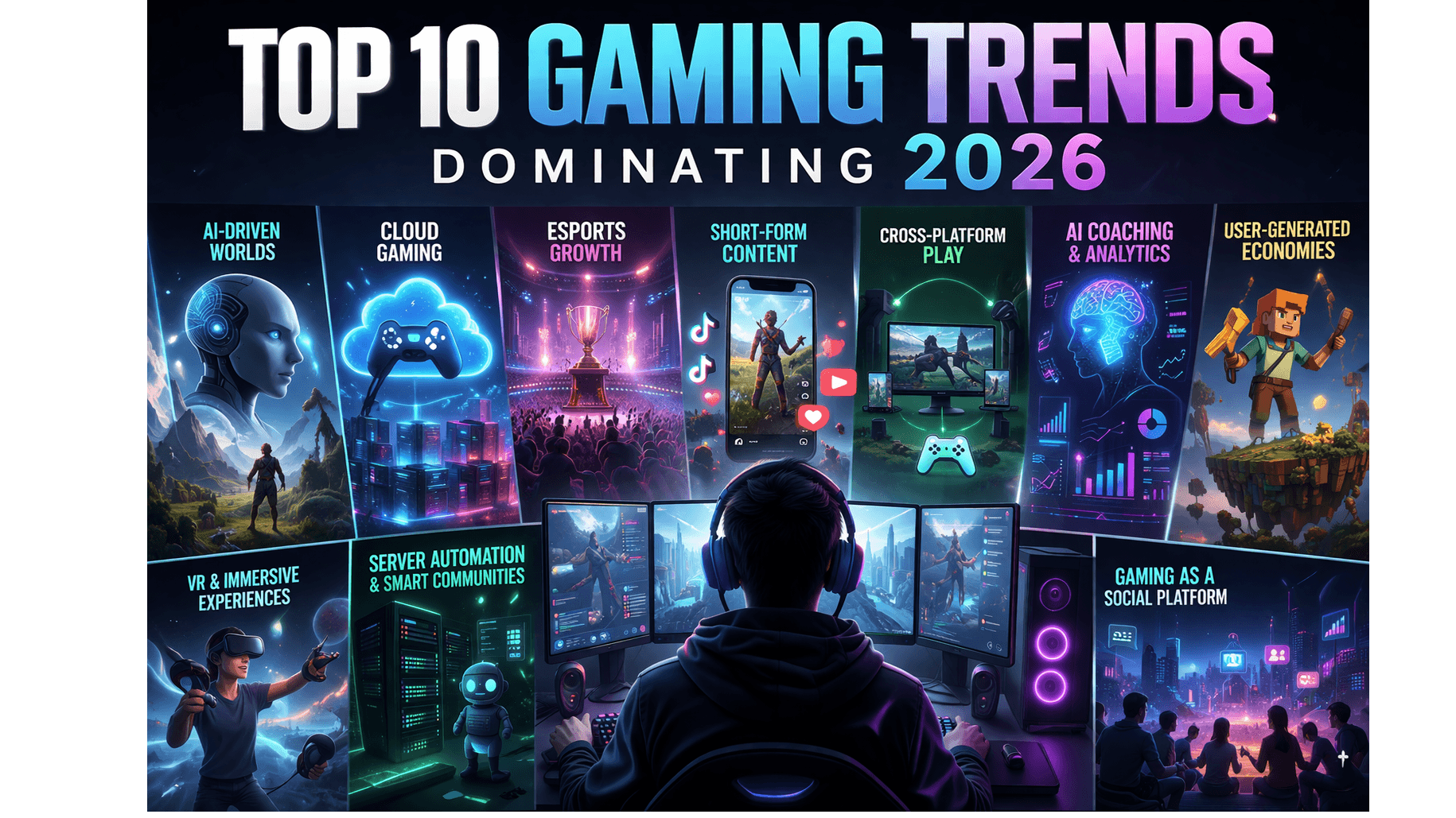 Top 10 Gaming Trends in 2026: AI, Cloud Gaming, Esports & More